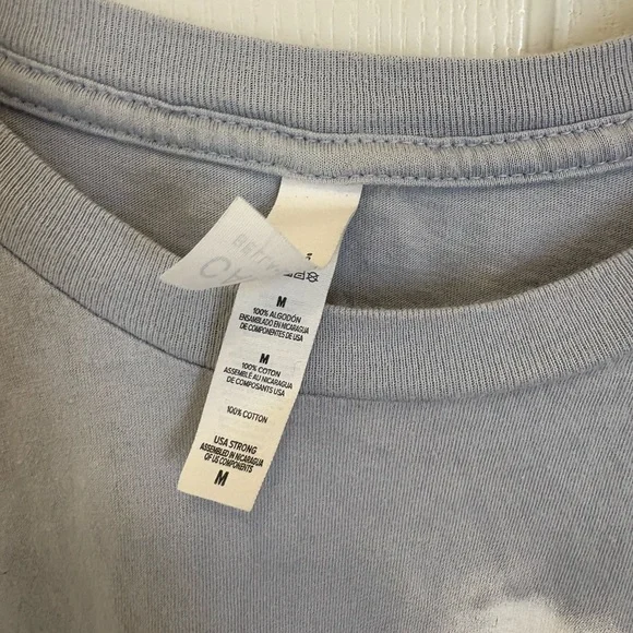 Pee weed big adventure tour Tee 2020 crop top- Light Blue - Picture 4 of 5